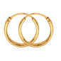 Boucles D'Oreilles  Créoles Fil 1 Ø10 Mm 1005166 - Marque Collection Julien D'Orcel  Or 375/1000 - Couleur Jaune -