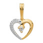 Pendentif Coeur Oxyde de zirconium - 1006631