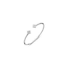 Naiomy - Bracelet jonc argent 925/1000 - Réf B7R06
