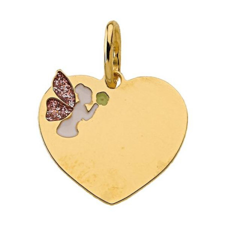 Pendentif Pendentif Coeur Petite Fée 1006846 - Marque Collection Julien D'Orcel  Or 375/1000 - Couleur Jaune -