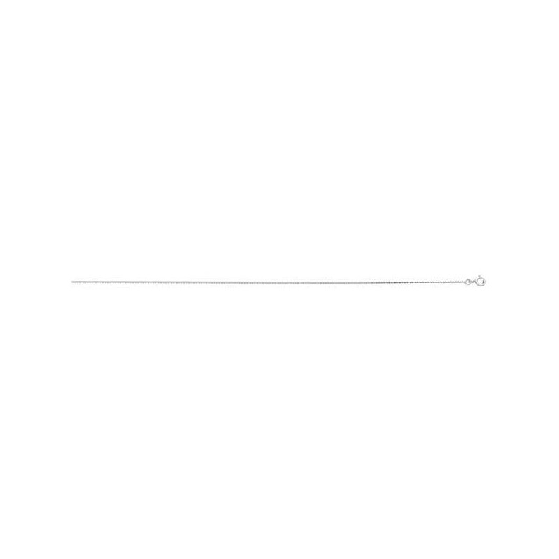 Collier Gourmette 1,00 Mm Or Blanc Rhodié Blanc 1004800 - Marque Collection Julien D'Orcel  Or 375/1000 - Couleur Blanc