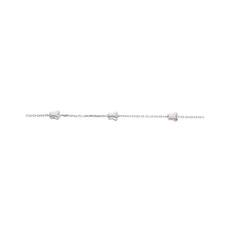 Bracelet  Papillons 17 Cm Argent Rhodié 925 1010998 - Marque Collection Julien D'Orcel   - Couleur Blanc