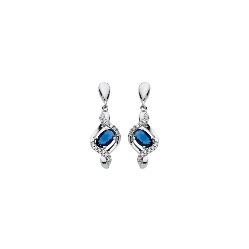Boucles D'Oreilles  En Argent Et Oxydeydes