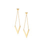 Boucles D'Oreilles  Boucles D'Oreilles   Motif V Or Jaune 9K 1011884 - Marque Collection Julien D'Orcel