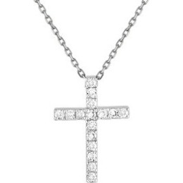 Collier Dia 0,08 Gris Or750
