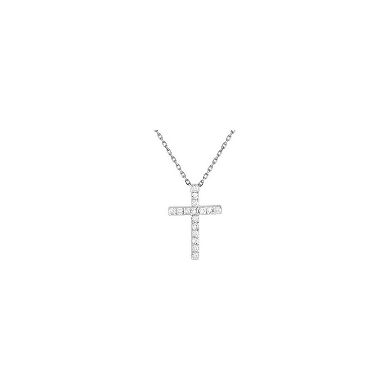 Collier Dia 0,08 Gris Or750