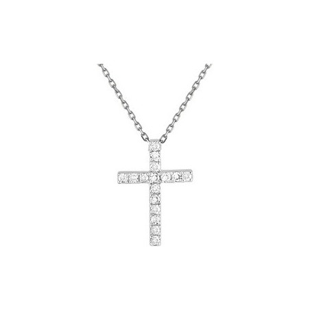 Collier Dia 0,08 Gris Or750