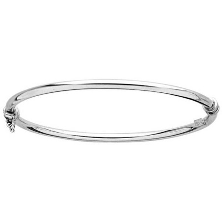 Bracelet jonc 3 Mm Argent Rhodié 1008067 - Marque Collection Julien D'Orcel  Argent 925/1000 - Couleur Blanc