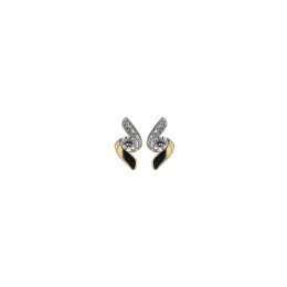 Boucles D'Oreilles  9K - 1014966 1014966 - Marque Collection Julien D'Orcel   - Couleur Bicolore - Oxydeyde De Zirconium