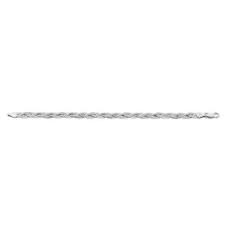 Bracelet  Tresse 3 Fils Argent Rhodié 1002752 - Marque Collection Julien D'Orcel  Argent 925/1000 - Couleur Blanc
