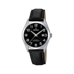 Montre Homme Festina Classics Noire Cuir Noir - F20446/3