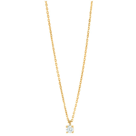 Collier En Or Jaune Solitaire Diamant 1008158 - Marque Collection Julien D'Orcel  Or 750/1000  Diamant