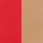 Les Georgettes - Cuir Manchette 25 mm Rouge Soft/Beige - Ref 702755199CW000