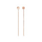 Coeur de Lion - Boucles d'oreilles pendantes acier doré rose avec oxyde - Réf 5000/21-1620