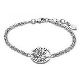 Lotus Style - Bracelet acier, pendentif arbre de vie - Réf LS1898-2/1