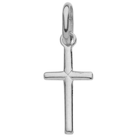 Boucles D'Oreilles  Croix Petit Modele Fil Rond Or Blanc 1005444 - Marque Collection Julien D'Orcel  Or 375/1000 - Couleur Blanc