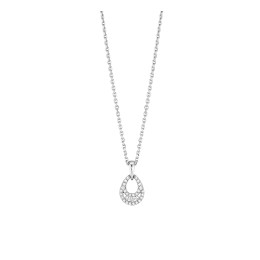 Pendentif Diamants 0.12 Ct Or Gris 9K
