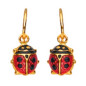 Boucles D'Oreilles enfants Dormeuses Coccinelle Email