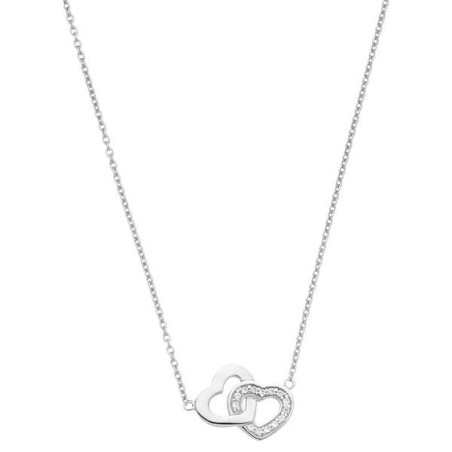 Collier Coeurs Argent Et Oxydeydes - 1003805