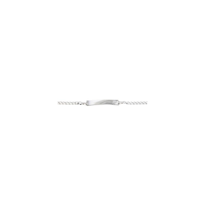 Bracelet  Identite 14 Cm , Argent Rhodié 925 1010515 - Marque Collection Julien D'Orcel  Argent 925/1000 - Couleur Blanc
