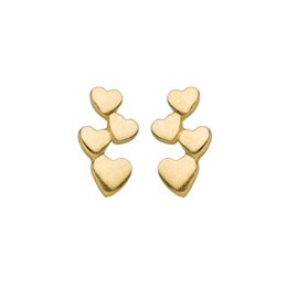 Boucles D'Oreilles  Coeurs, Or Jaune 9K 1010333 - Marque Collection Julien D'Orcel