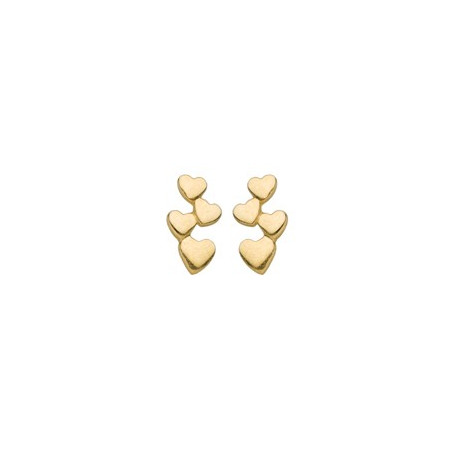 Boucles D'Oreilles  Coeurs, Or Jaune 9K 1010333 - Marque Collection Julien D'Orcel