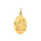 Pendentif Médaille Ange Ovale Dentelee 1000735 - Marque Collection Julien D'Orcel  Or 750/1000 - Couleur Jaune -