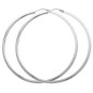 Paires Creoles Argent Fil Carre  4 Mm D.45 Mm