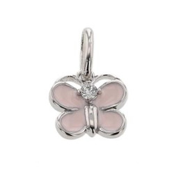 Pendentif Papillon Argent Rhodié 925