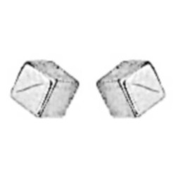 Boucles D'Oreilles  Dés Pm 1005045 - Marque Collection Julien D'Orcel  Or 375/1000 - Couleur Blanc