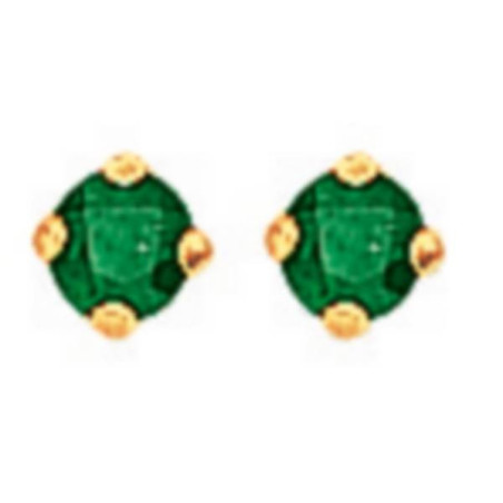Boucles D'Oreilles  Emeraude Or - 1002264