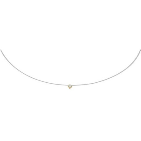 Collier Solitaire C½Ur Oxydeyde Griffes