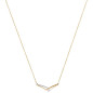 Collier Fantaisie Or Bicolore Diamant 0,05 Ct
