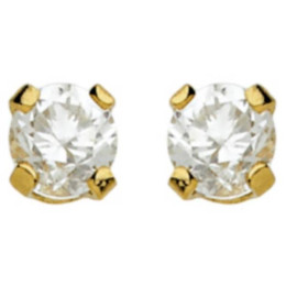 Boucles D'Oreilles  En Or Jaune Et Oxydeydes