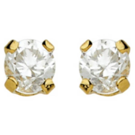 Boucles D'Oreilles  En Or Jaune Et Oxydeydes