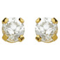 Boucles D'Oreilles  En Or Jaune Et Oxydeydes