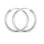 Boucles D'Oreilles  Créoles Fil 1,2 Ø14 Mm 1005287 - Marque Collection Julien D'Orcel  Or 375/1000 - Couleur Blanc