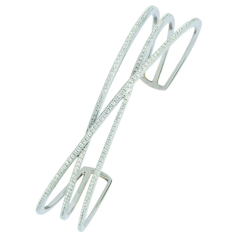 Bracelet  Oxydeydes Rigide Fantaisie Argent 925