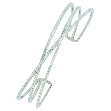 Bracelet  Oxydeydes Rigide Fantaisie Argent 925