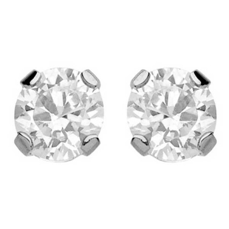 Boucles D'Oreilles  9K - 1006523 1006523 - Marque Collection Julien D'Orcel  Or 375/1000 - Couleur Blanc Oxydeyde De Zirconium