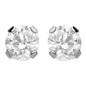 Boucles D'Oreilles  9K - 1006523 1006523 - Marque Collection Julien D'Orcel  Or 375/1000 - Couleur Blanc Oxydeyde De Zirconium