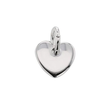 Médaille Coeur , Argent Rhodié 925
