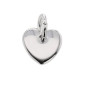 Médaille Coeur , Argent Rhodié 925