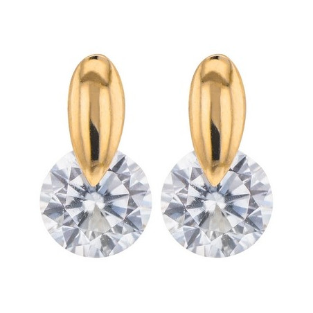 Boucles D'Oreilles  Fantaisie, Oxydeyde, Or Jaune 9K 1010366 - Marque Collection Julien D'Orcel    Oxydeyde De Zirconium