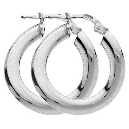 Boucles D'Oreilles  Créoles En Argent