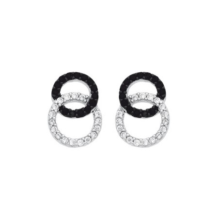 Boucles D'Oreilles  En Argent Et Oxydeydes