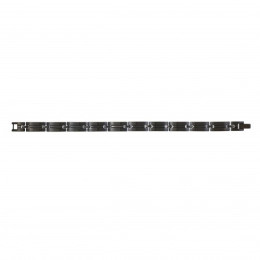 Phebus - Bracelet acier noir et câbles gris - Réf 35-0707-N