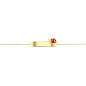 Bracelet  Identite Coccinelle 14 Cm , Email , Or Jaune 9K 1010488 - Marque Collection Julien D'Orcel