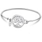 Lotus Style - Bracelet jonc acier, motif arbre de vie - Réf LS2014-2/3