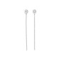 Coeur de Lion - Boucles d'oreilles pendantes acier gris avec oxyde - Réf 5000/21-1700